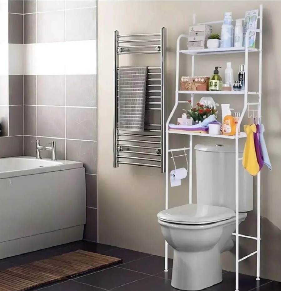 Organizador Para Baño Estante Blanco